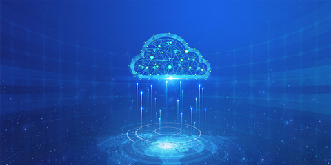 蓝色背景下的贝氏云端 数字时代的决策智慧